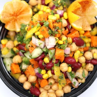 MEDITERRANEAN MIXED BEAN POWER SALAD